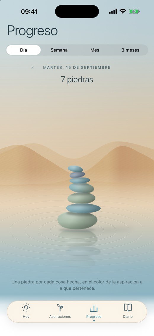 La pila de piedras del día